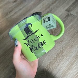 Witches Brew Halloween Mug with glow in the dark keychain